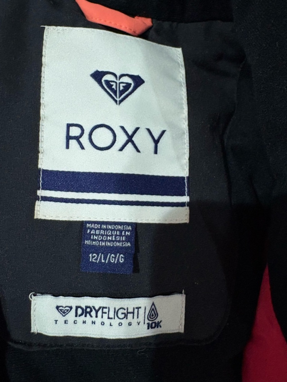 Roxy Women's Bright Orange Ski Jacket - Picture 10 of 12